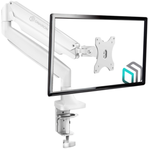 ONKRON Monitor Desk Mount for 13 to 32-Inch LED LCD Flat Monitors up to 9 kg, White