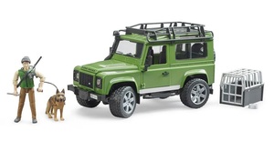 Bruder Land Rover Defender karavan sa šumarom i psom 2587