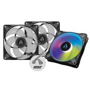 Arctic Fan P14 PWM PST A-RGB black, 3 pack pressure-optimised, semi-passive