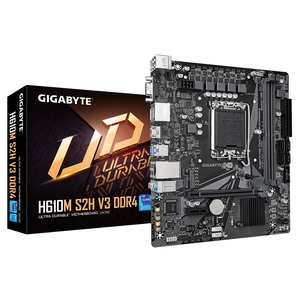 Gigabyte matična ploča H610M S2H V3 DDR4 LGA 1700; 2xDDR4; M.2; 4xSATA6xUSB; HDMI, 2xDP, DVI, VGA