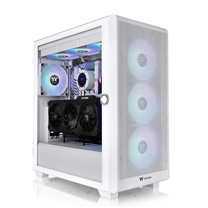 Thermaltake kućište S250 TG ARGB Snow Mid tower case, white, 4x CT120 ARGB white fans