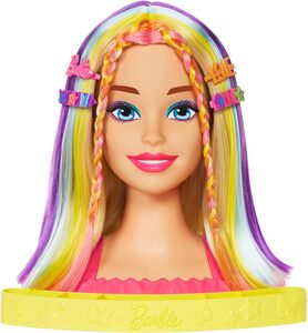 Barbie stilizirajuća glava - oblikuj kosu neonska