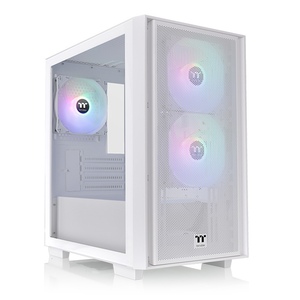 Thermaltake kućište Versa H16 TG ARGB Micro Tower Case, mATX, Snow white,TG panel, 3x 120mm ARGB fans