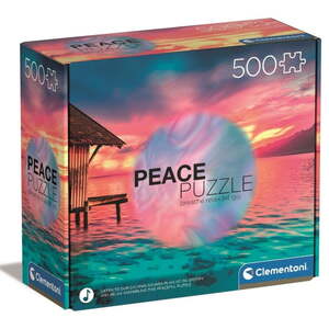 CL35120 Clementoni puzzle 500 PEACE LIVING THE PRESENT