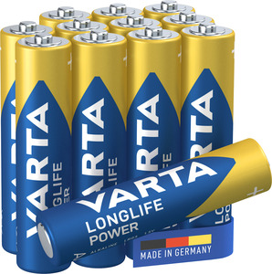 VARTA LONGLIFE POWER alkalna baterija LR03, AAA, 1,5V, 12/1 kom. pakovanje, made in Germany