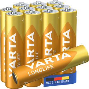 VARTA LONGLIFE alkalna baterija LR03, AAA, 1,5V, 12/1 kom. pakovanje, made in Germany