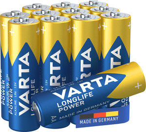 VARTA LONGLIFE POWER alkalna baterija LR06, AA, 1,5V, 12/1 kom. pakovanje, made in Germany