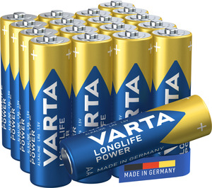 VARTA LONGLIFE POWER alkalna baterija LR06, AA, 1,5V, 18/1 kom. pakovanje, made in Germany