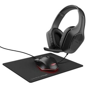 Trust miš slušalice i podloga za miš GXT790 3-in-1 gaming bundle, crna boja