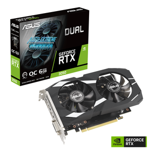 Grafička kartica Asus, Dual nVidia GeForce RTX 3050 OC Edition 6GB GDDR6, PCIe 4.0, 1x DisplayPort, 1x HDMI (90YV0K60-M0NA00)