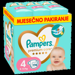 Pampers pelene Premium Care Maxi S4 9-14kg MSB 174kom