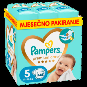 Pampers pelene Premium Care Junior S5 11-16kg MSB 148kom