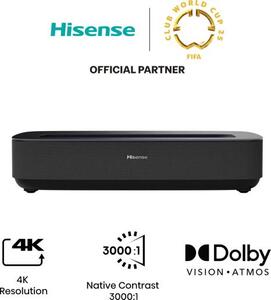 Hisense Smart Laser projektor PL1, 4K Ultra HD, VIDAA U6, Dolby Atmos, X-Fusion™ laserksa tehnologija,  80 - 120 inča projekcije