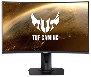 ASUS monitor TUF VG27VQ gaming zakrivljeni, FULL HD 1920x1080, 27 VA, 400 cd/m2, AMD FreeSync Premium, DP, HDMI, PIVOT, 165Hz, 1ms