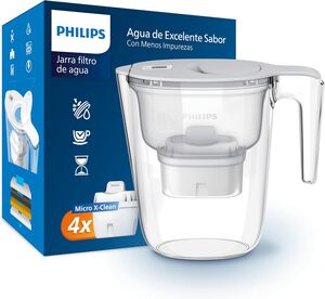 PHILIPS bokal za filtriranje vode AWP2933WHT4/31 - 2.6L, bijela, fliptop, 4 filtera