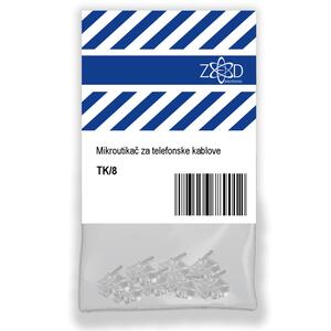 ZED electronic Telefonski konektor, blister pakiranje ​8 komada - TK/8