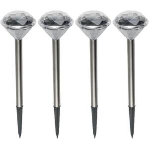 home Solarna vrtna LED lampa, metalna, set 4 komada - MX 802/4