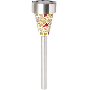 home Solarna vrtna LED lampa, mozaik, staklo / metal - MX 459/1