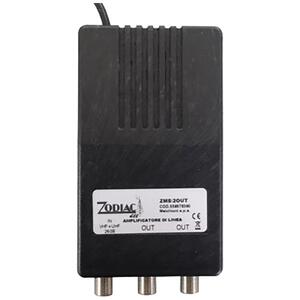 ZODIAC Pojačalo antensko, 1 ulaz 2 izlaza, 20/20dB - ZMS /2OUT