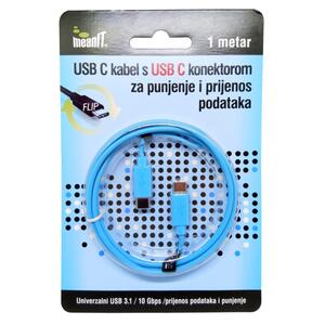 Meanit USB kabel za smartphone, USB C / USB C, 1 met - KMUSBC2