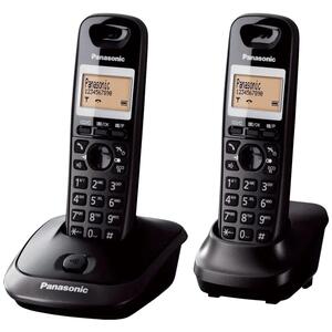 Panasonic Telefon, bežični, sa dvije slušalice, 1,4"LCD, crna - KX-TG2512FXT
