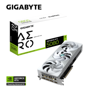 GIGABYTE grafička kartica NVIDIA GeForce RTX 5080 AERO OC 16GB, GDDR7, 256bit,3xDP, 1xHDMI