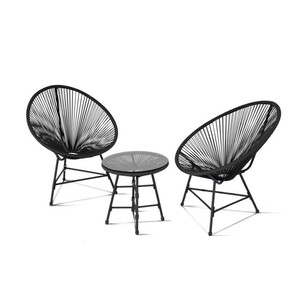 Bistro set 3-dijelni , čelik, PE ratan