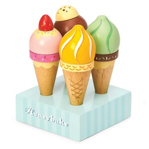 Le Toy Van  Drveni sladoledi u kornetu - Honeybake