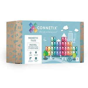 Connetix Tiles – Pastel Rectangle set (24 kom)