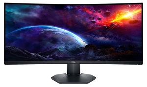 DELL monitor S3422DWG Gaming zakrivljeni, WQHD 3440x1440, 34 VA, 400cd/m2, AMD FreeSync Premium, HDMI, DP, USBhub, HAS, Tilt, 144Hz, 1ms