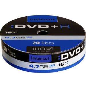 (Intenso) DVD+R 4,7GB pak. 20 komada Spindle - DVD+R SHRINK 4,7GB/20Spindle