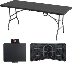 Koopman sklopivi stol 180 x 70 x 74 cm – antracit (oštećeno)