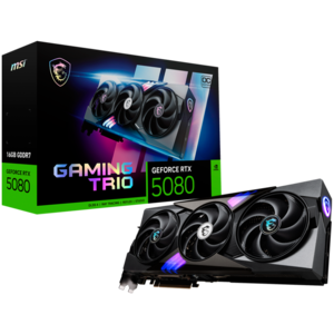 MSI grafička kartica Nvidia Gaming GeForce RTX 5080 16GB GDDR7 PCI Express 5.0 Video Card RTX 5080 16G GAMING TRIO OC