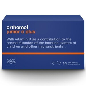 Orthomol Junior C plus a14, okus šumsko voće i narandža