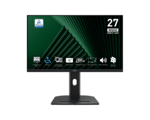 MSI monitor MP275QPG PRO, 27, WQHD, IPS, 300 cd/m2, Adaptive Sync, HDMI, DP, 100 Hz, 1ms