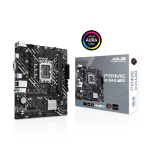 ASUS matična ploča PRIME H610M-K ARGB LGA1700, 2xDDR5, 1x M.2, 6xUSB1x VGA, 1x HDMI, mATX