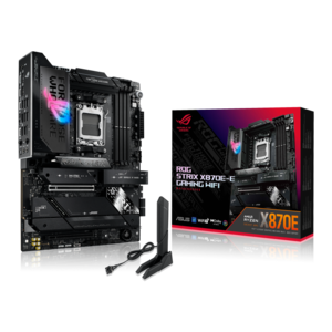 ASUS matična ploča ROG STRIX X870E-E Gaming Wifi, AM5, 4xDDR5,5x M.2;4xSATA,HDMI,13x USB, RAID,ATX
