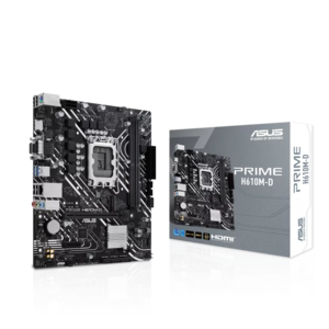 ASUS matična ploča PRIME H610M-D LGA1700, 2x DDR5, 1x M.2,6xUSB1x VGA, 1x HDMI, mATX