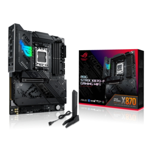 ASUS matična ploča ROG STRIX X870-F GAMING WIFI, X870, AM5; 4xDDR54x M.2; 2x SATA,HDMI,12x USB, RAID,ATX