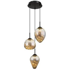 GLOBO elegantna visilica FIREFLY 15642-3 mat crna