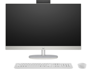 HP računar 27-cr0012ny AIO, 27, Non Touch, AMD Ryzen 5 7520U,8GB DDR5 RAM, 512GB SSD, FreeDOS, bijeli, miš i tastatura