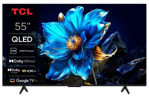 TCL QLED televizor 55P7K,  4K Ultra HD, Smart TV, AiPQ procesor, Dolby Vision · Atmos, HDR10+, HVA panel, crni