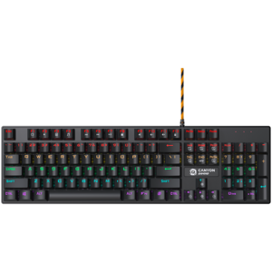 CANYON tastatura Deimos GK-4 Rainbow US Layout žična crna