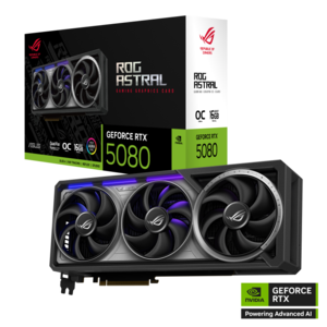 ASUS grafička kartica ROG ASTRAL Nvidia GeForce RTX 5080 O16G 16GB GDDR7 2x HDMI, 2x DP