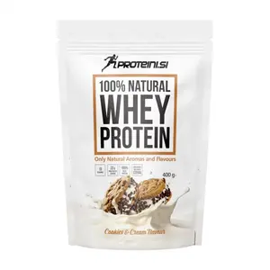 PROTEINI.SI 100% NATURAL WHEY PROTEIN, 400g, Cookies & Cream