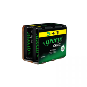 Green Cola – bezalkoholni gazirani napitak bez šećera - 330ml (5+1 GRATIS)