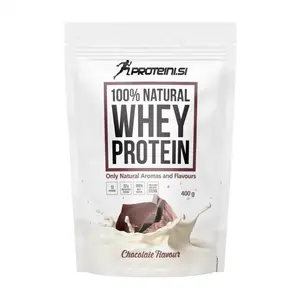 PROTEINI.SI 100% NATURAL WHEY PROTEIN, 400g, Chocolate