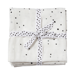 Done by Deer Komplet 2 pamučne pelene 70×70 - Dreamy dots White