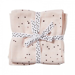 Done by Deer｜Komplet 2 pamučne pelene 120×120 - Dreamy dots Powder