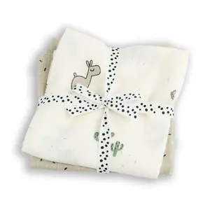 Done by Deer Organske GOTS muslin pelene (2 kom) 120×120 - Lalee Sand